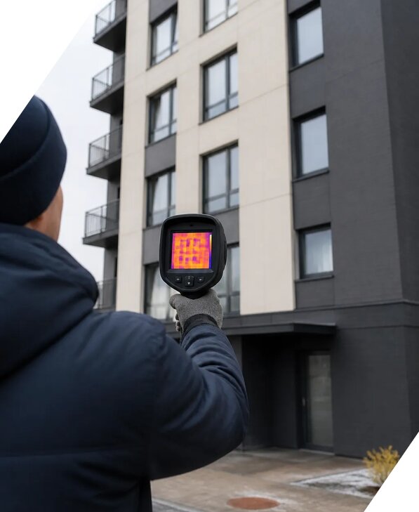 Тепловизионное обследование зданий в Мелеузе от 5115 р. | ЭкспертизаРоссия